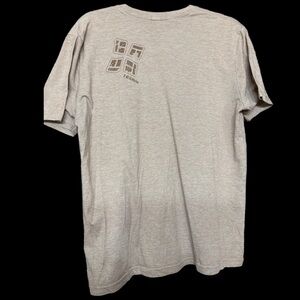 Casual Beige Graphic Tee for Men